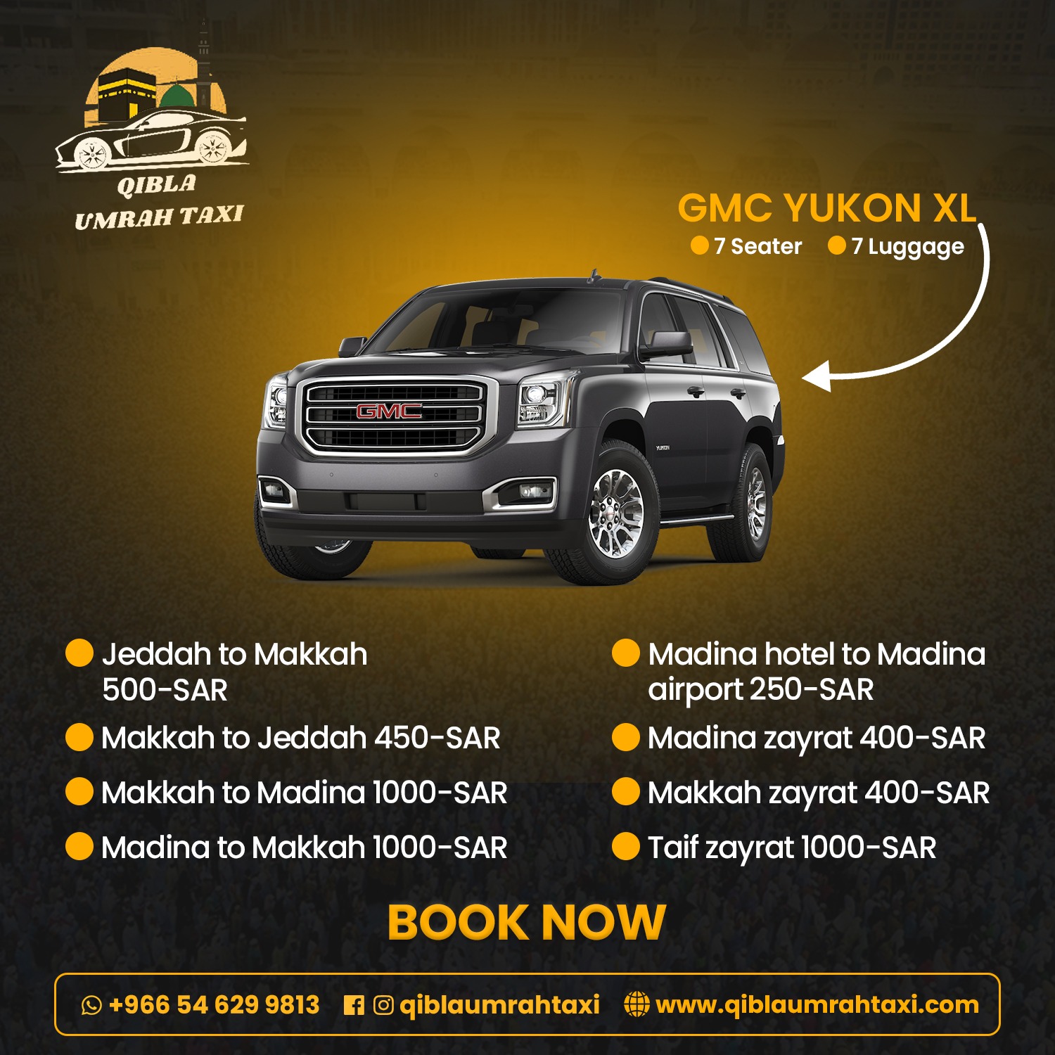 Standard Umrah Taxi Package - Best Rates and Services