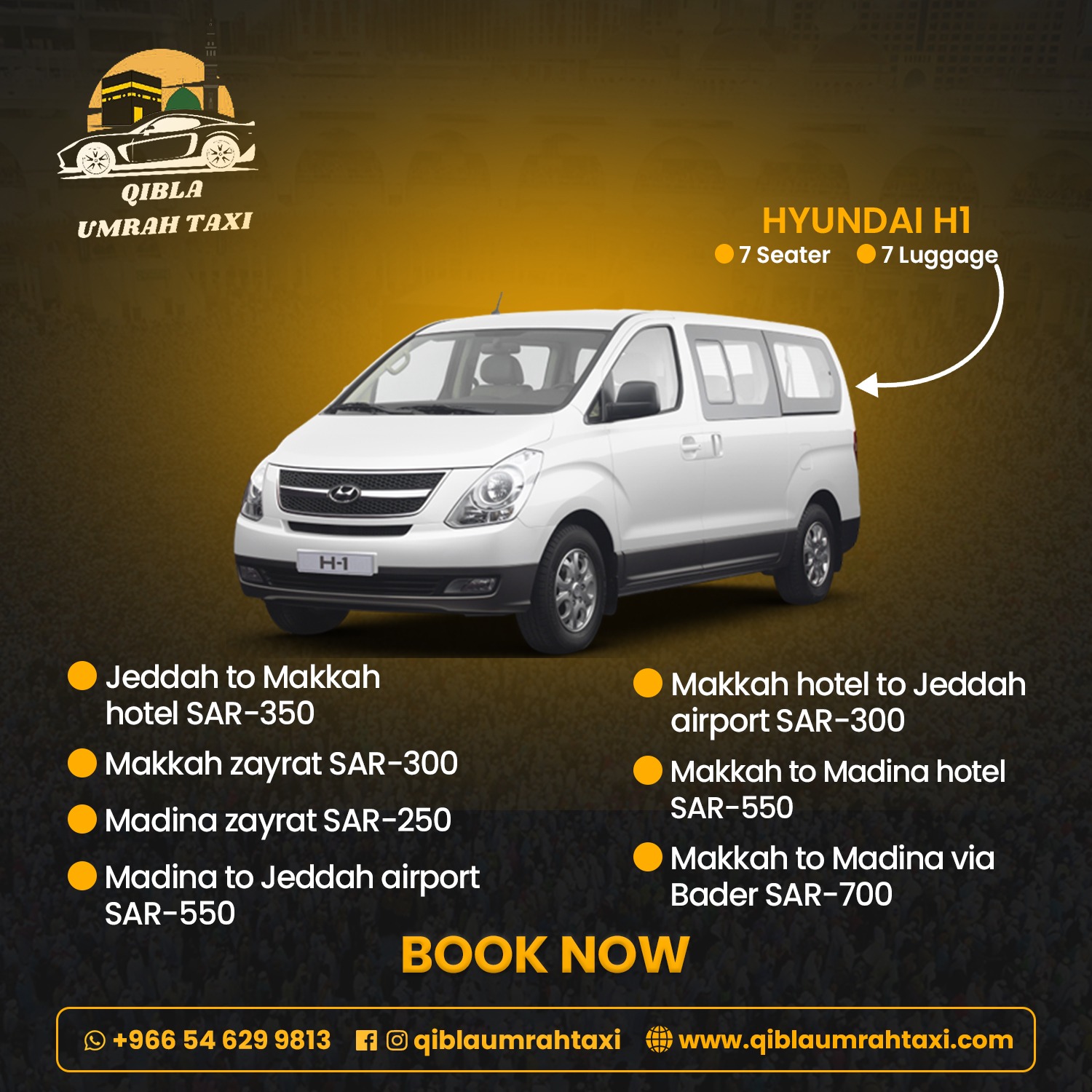 Premium Umrah Taxi Package with Luxury Services